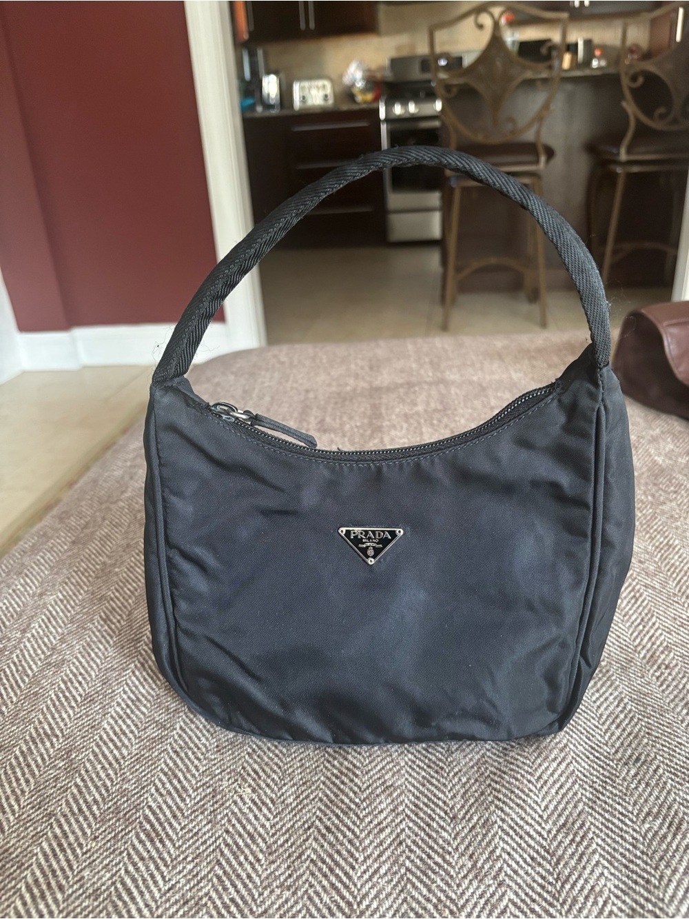 Prada Tessuto Black Nylon Vintage Mini Bag Black - Picture 7 of 11